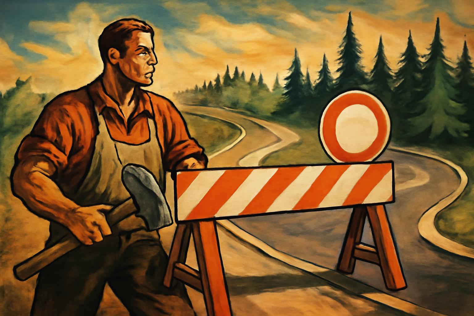 Auheimer Straße Abbiegespur Richtung in den Tannen gesperrt 🚧🛠️