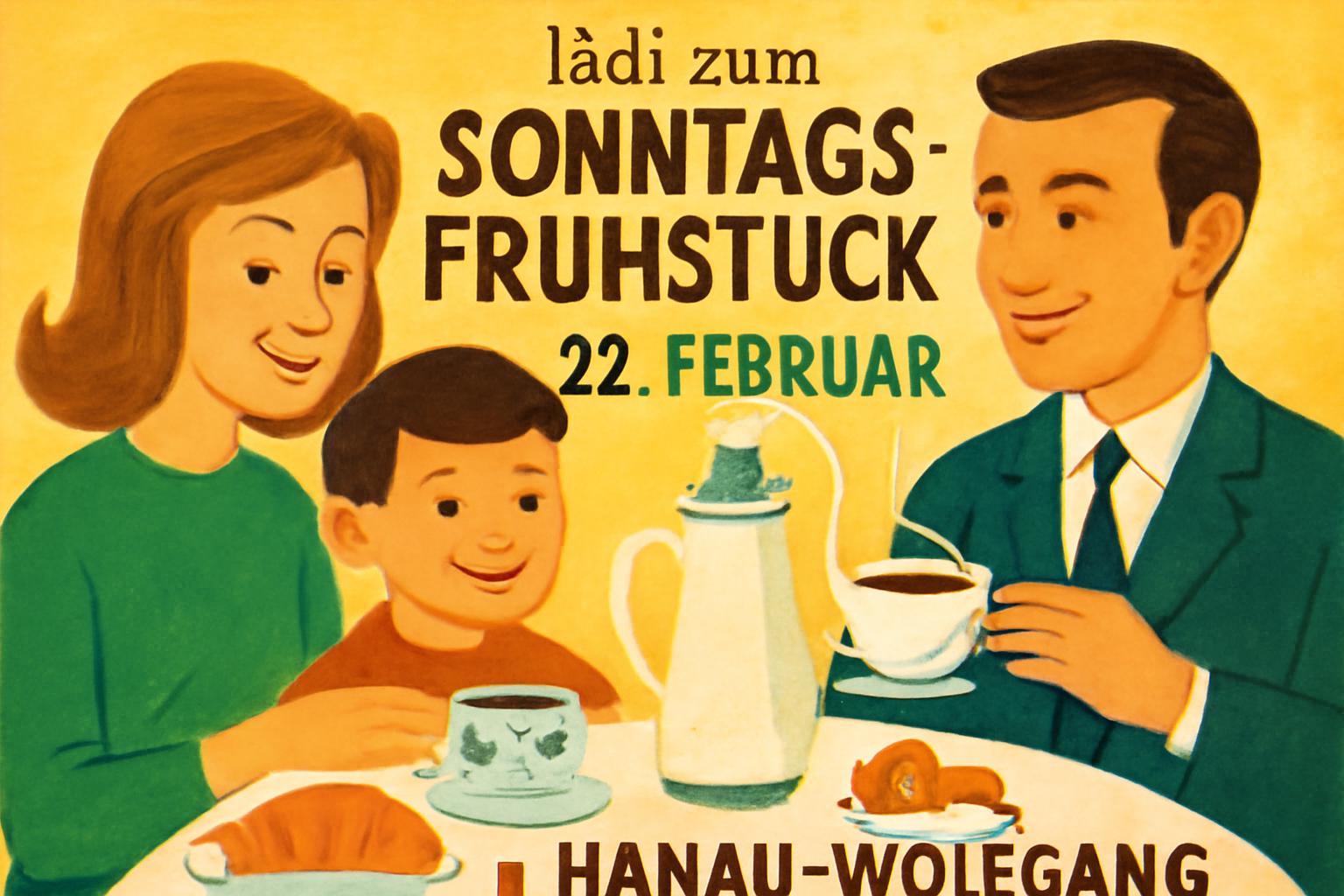 FJW lädt zum Sonntagsfrühstück am 22. Februar in Hanau-Wolfgang ☕🥐👪