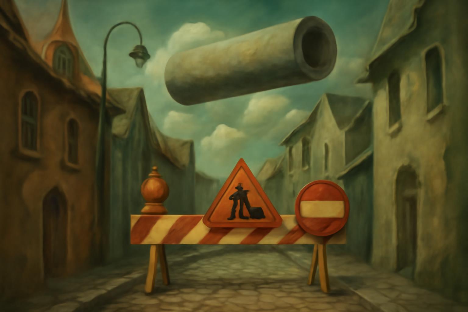 Großauheim: Hintergasse wegen Reparaturen gesperrt 🚧⚠️