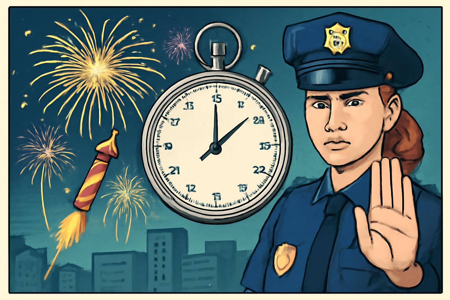 Hanau: Feuerwerk zeitlich begrenzt, strenge Kontrollen 🎆⚖️👮‍♀️