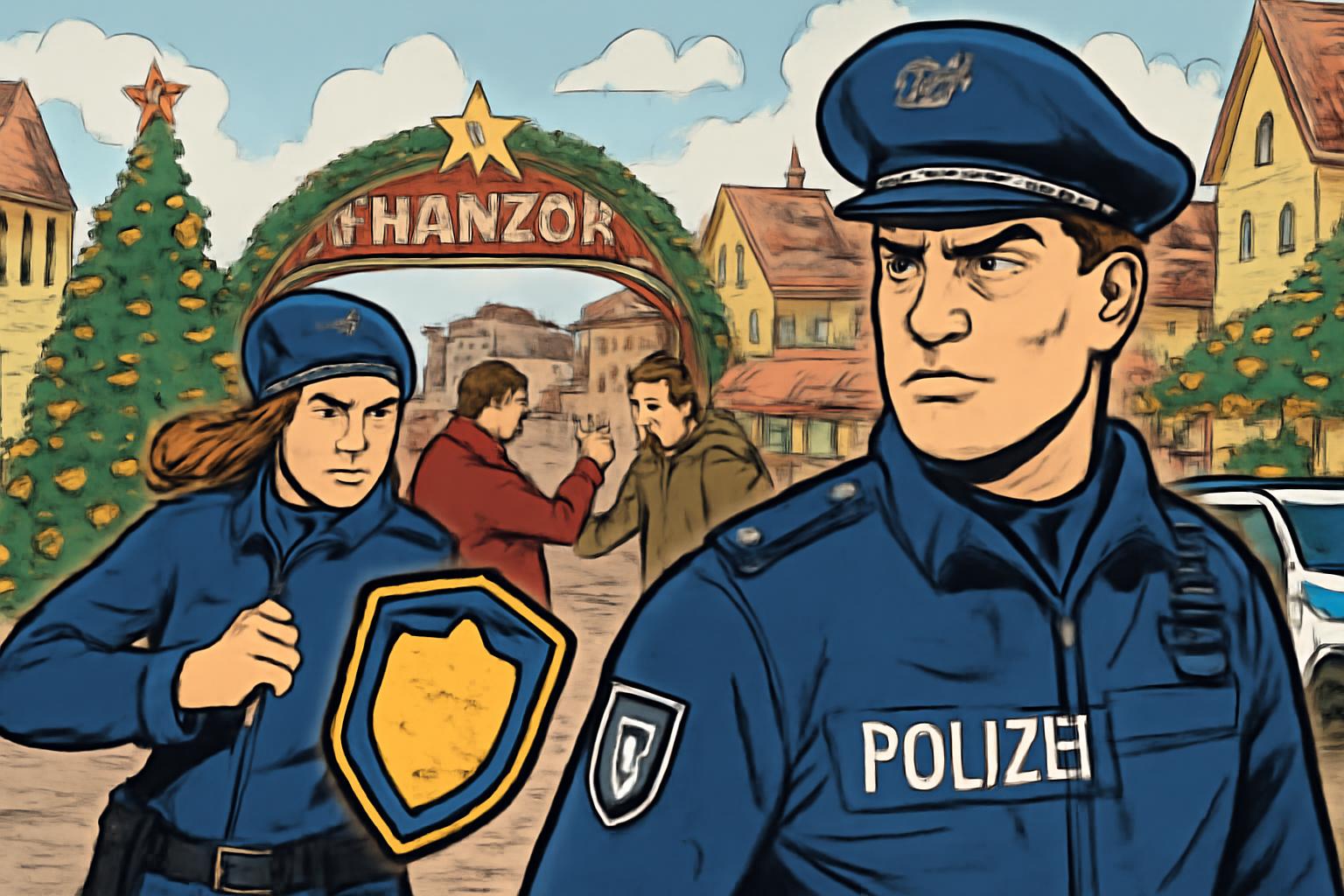Null-Toleranz gegen Gewalt am Hanauer Weihnachtsmarkt 🛡️🚓