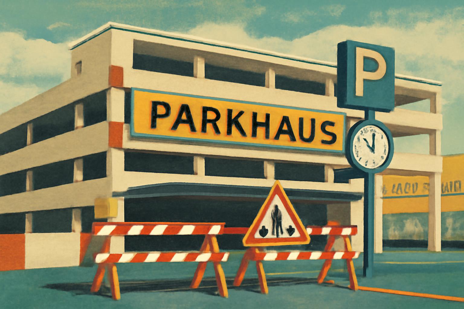Parkhaus Am Forum in Hanau teilweise gesperrt 🚧🅿️🕒