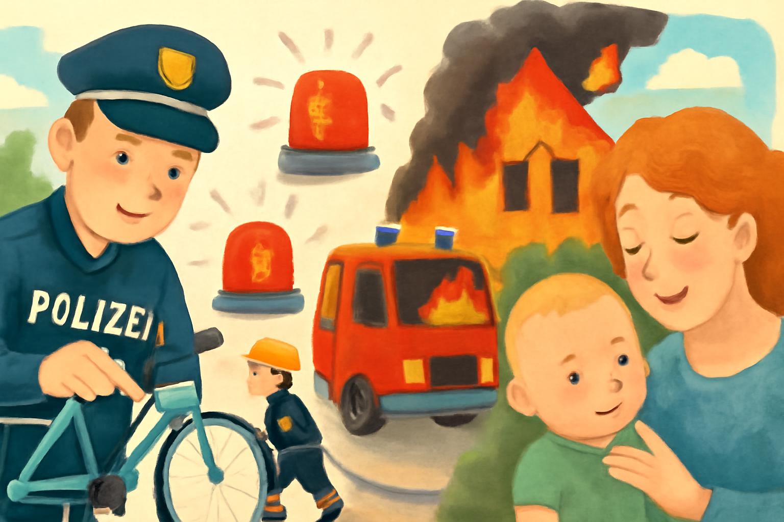 Hanau meldet Dreifacher Einsatz: Fahrradkodierung, Brand, Frau berührt Kind 🚨🔥👶