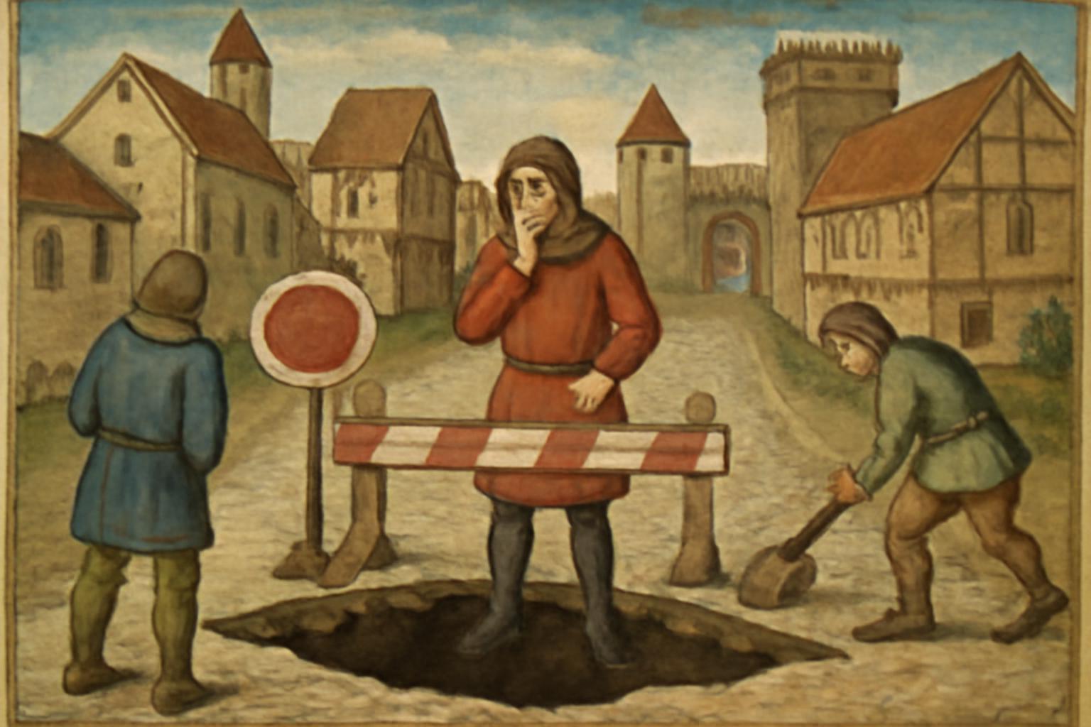 Straßeneinbruch sperrt Altkönigstraße in Mittelbuchen 🛑🚧