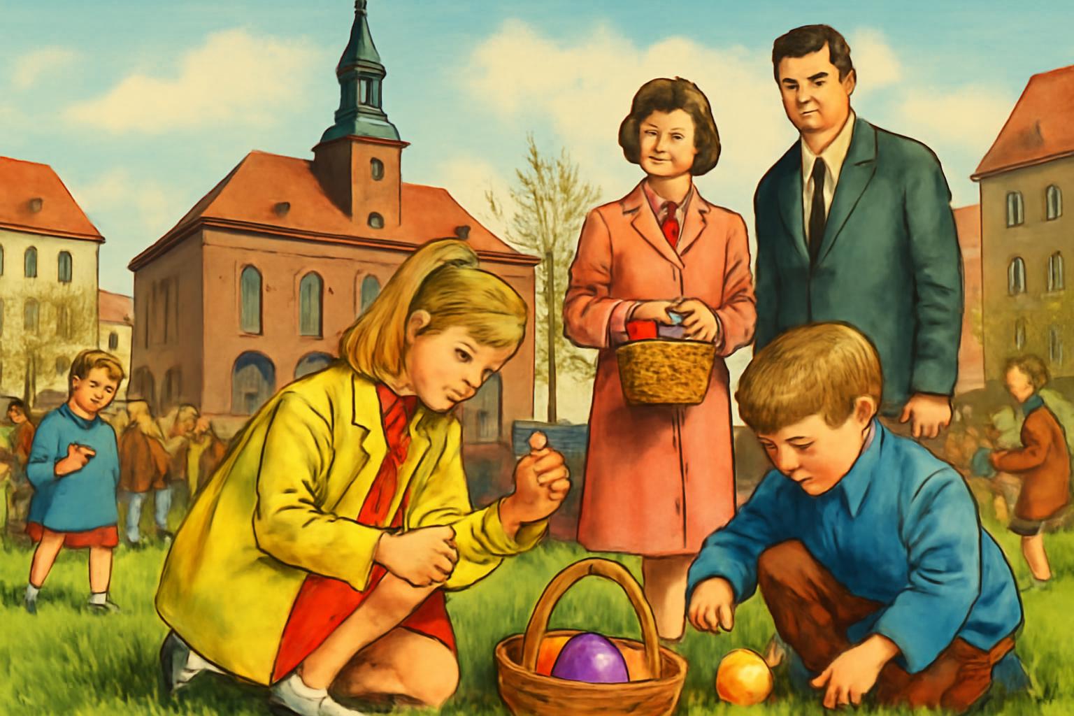 Hanauer Ostereiersuche auf Marktplatz lockt Familien 🐣🎨