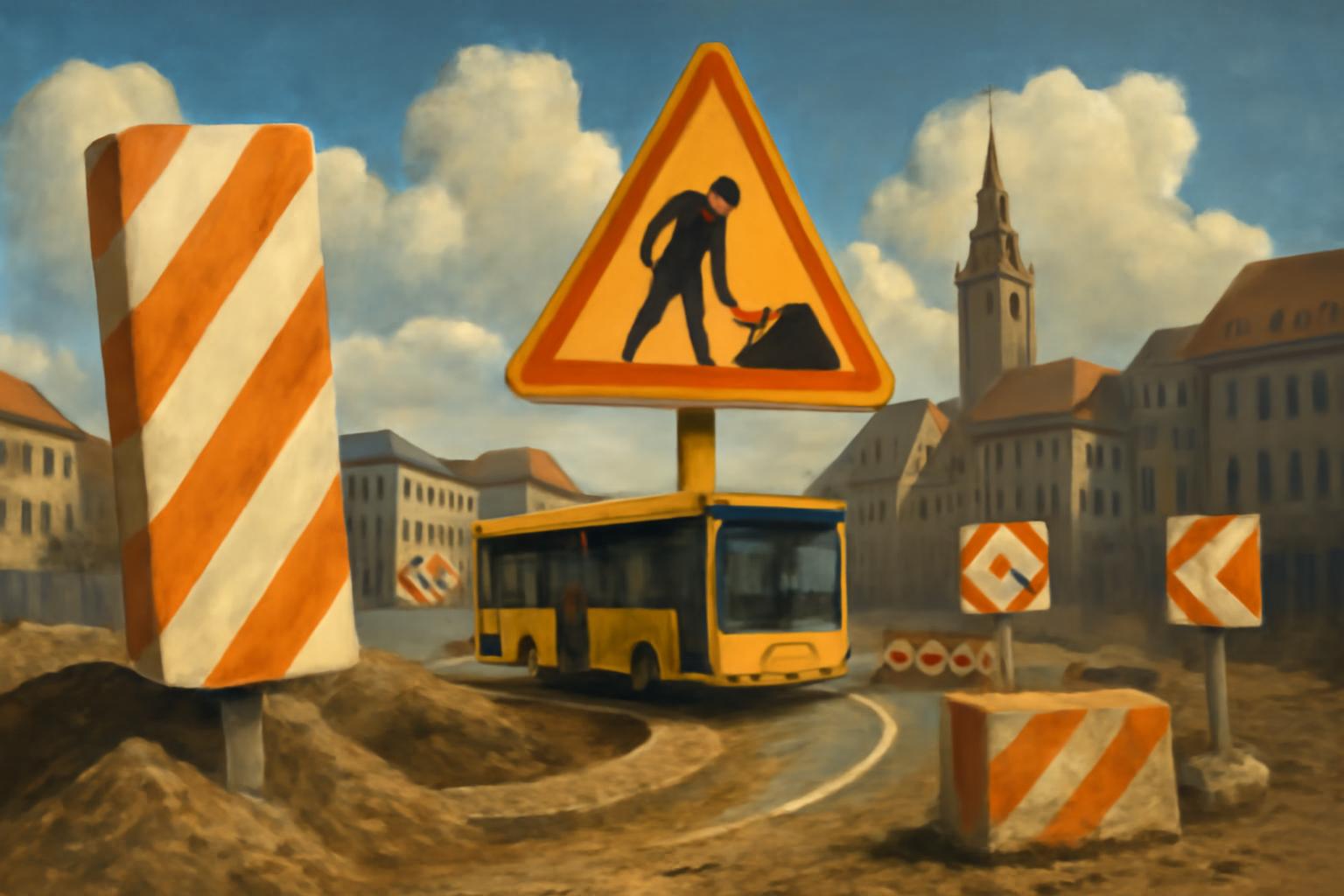 Hanau baut Innenstadt um: Busse umgeleitet, Haltestellen gesperrt 🚧🚌