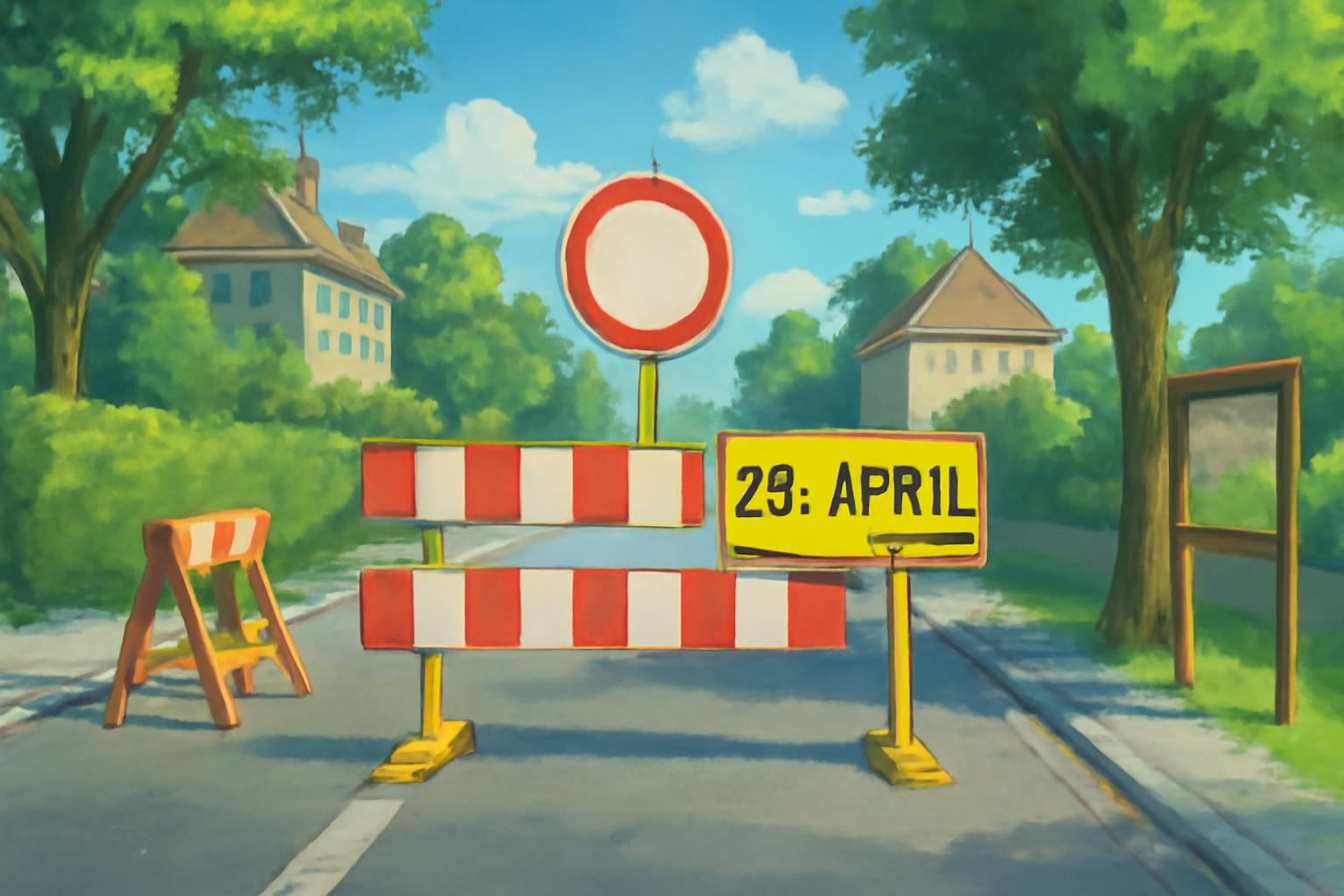 Lortzingstraße in Hanau-Kesselstadt voll gesperrt bis 28. April 🚧🗺️