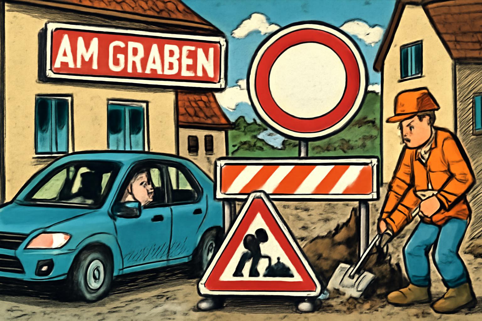 Großauheim: Am Graben 3 Straßenverkehr gesperrt 🚧🛠️
