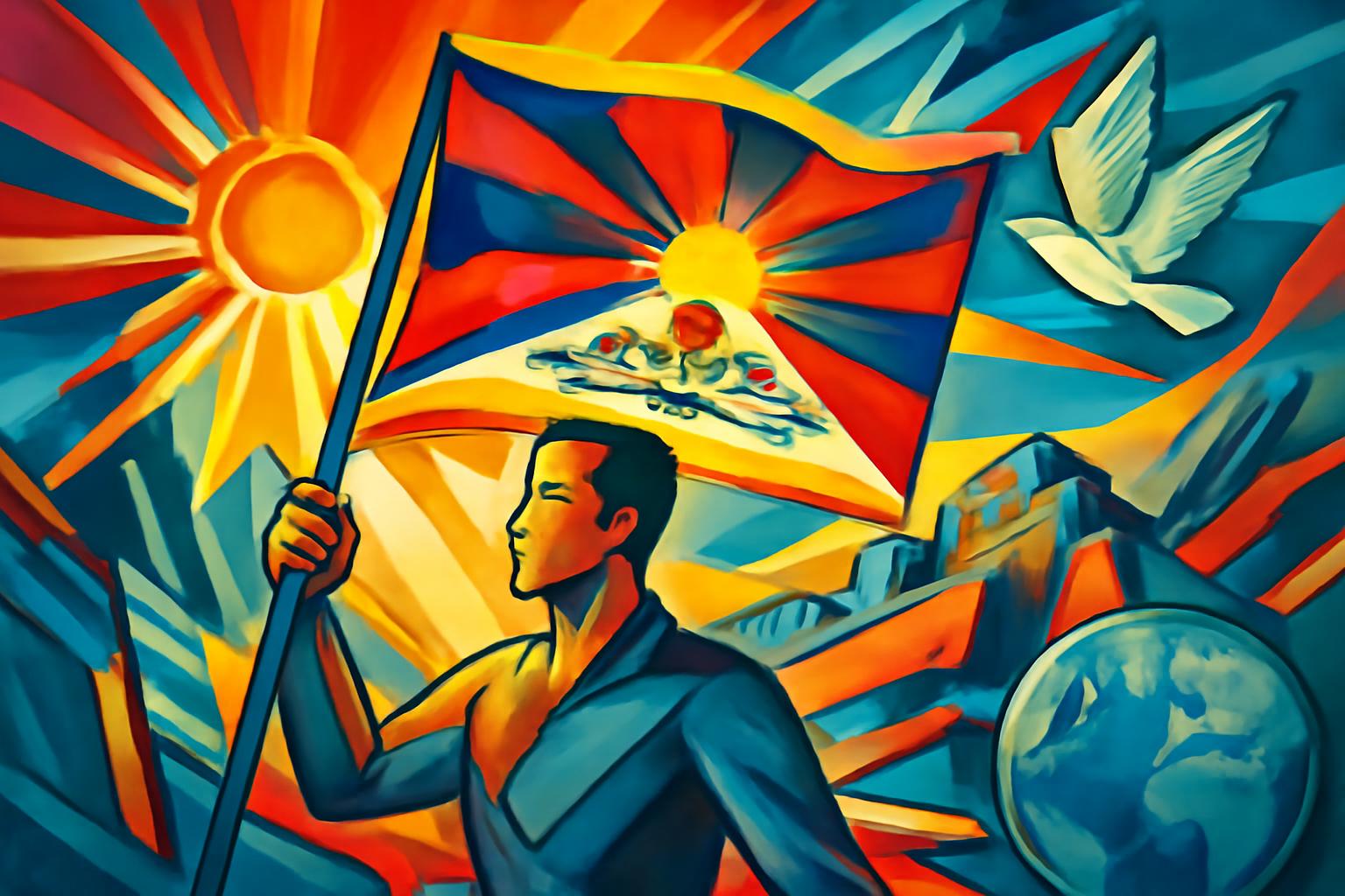 Hanau zeigt Tibet-Flagge für Selbstbestimmung 🏳️🌍🕊️