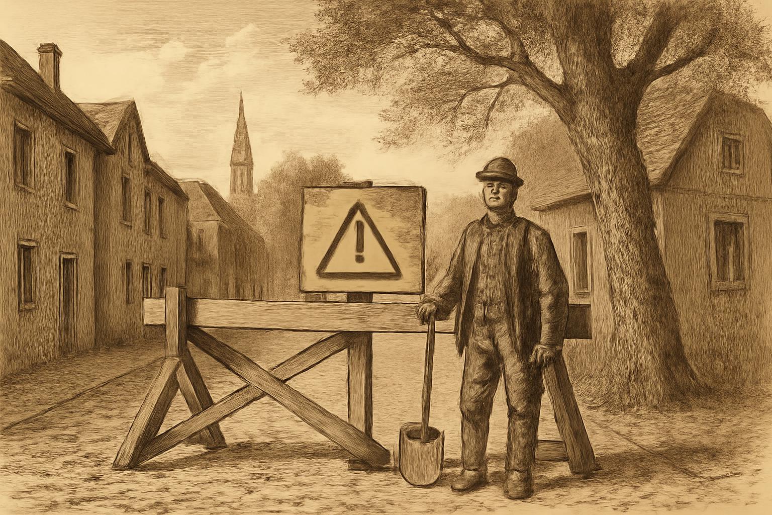 Vollsperrung Baumweg Kesselstadt 23. März bis 29. Mai 🚧 ⚠️