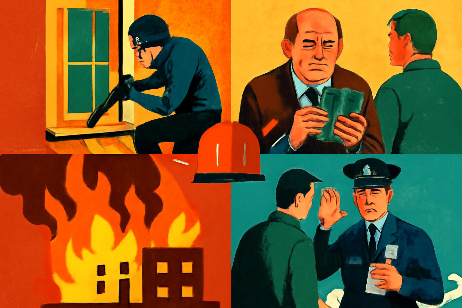 Mehrere Zwischenfälle: Einbruch gescheitert, Betrug, Brand, Kontrollen 🚨💶🔥