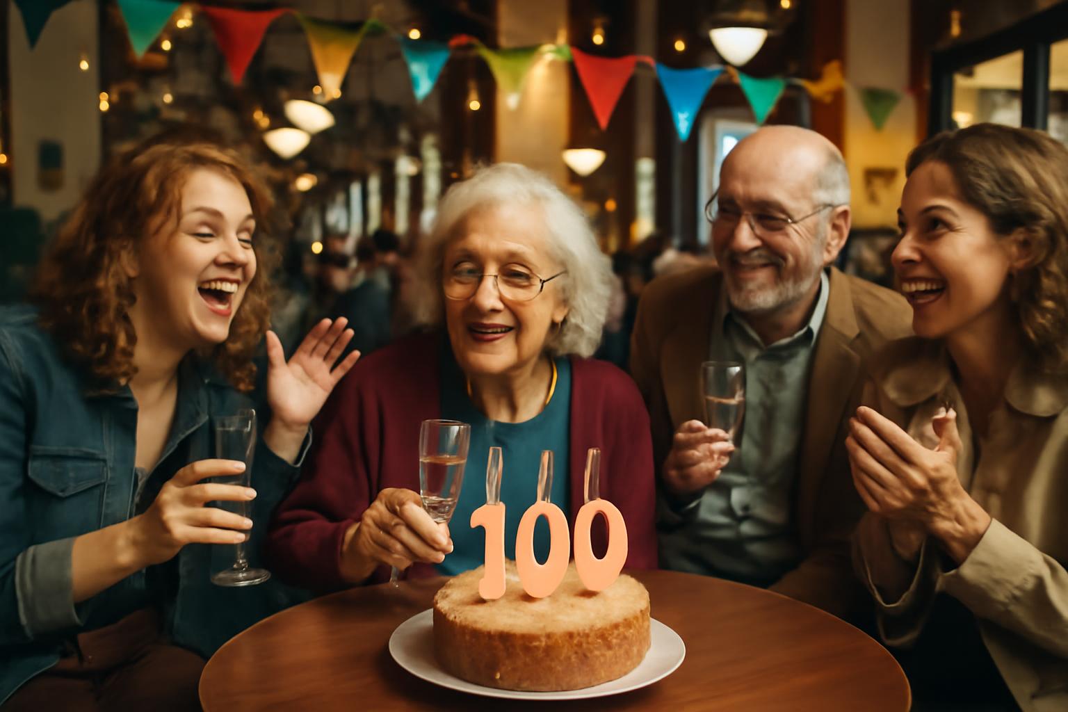 Magda Arndt feiert 100. Geburtstag im Café Schien, Hanau 🎉