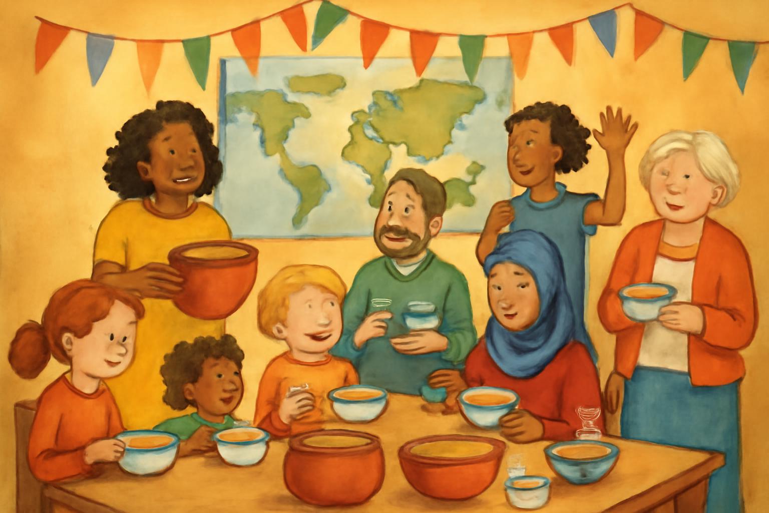 Suppenabend aus aller Welt im Hanauer Familienzentrum 🍲🌍🎉