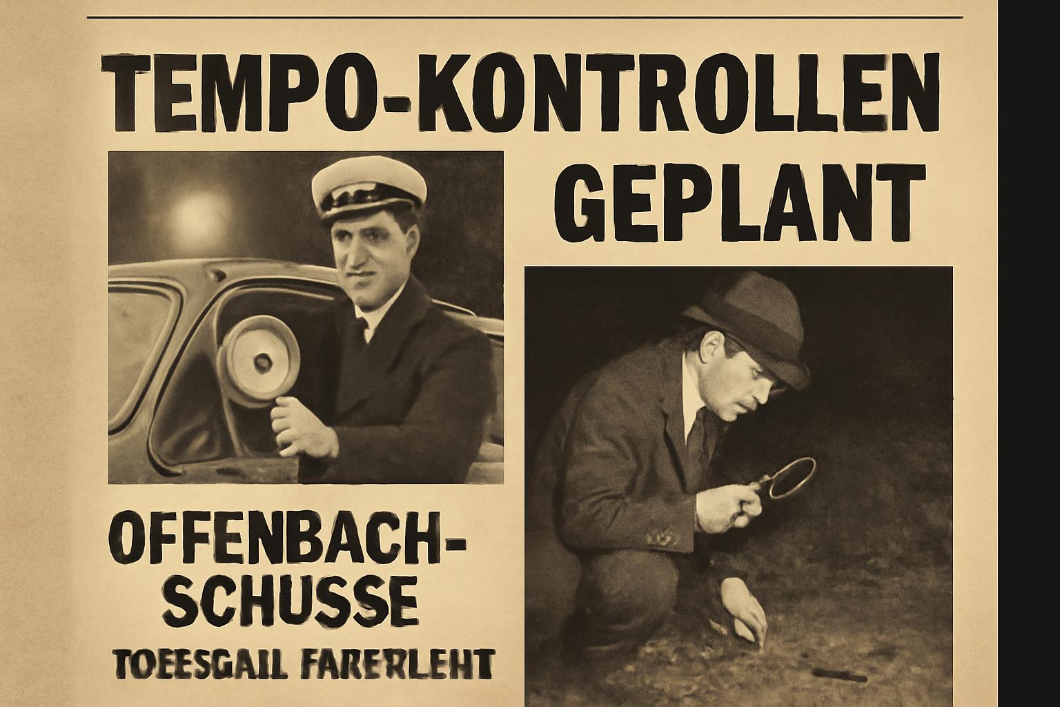Tempo-Kontrollen geplant; Offenbach-Schüsse, Todesfall ungeklärt 🚨🔎