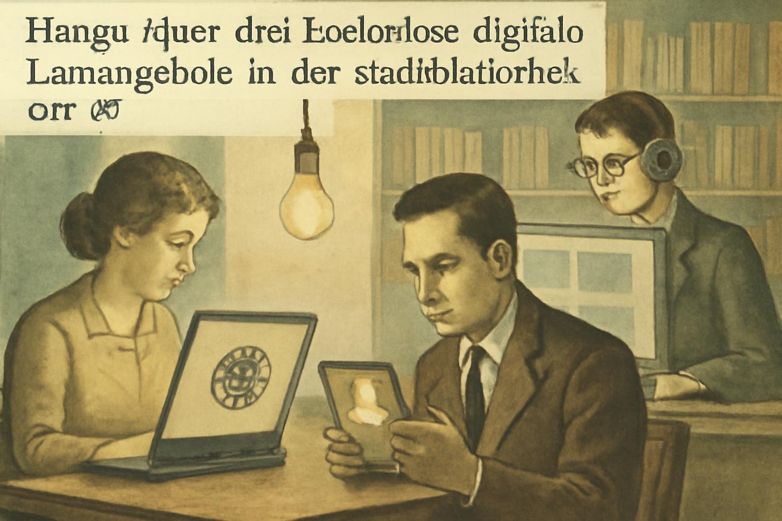Hanau führt drei kostenlose digitale Lernangebote in der Stadtbibliothek ein 📚💡🌐