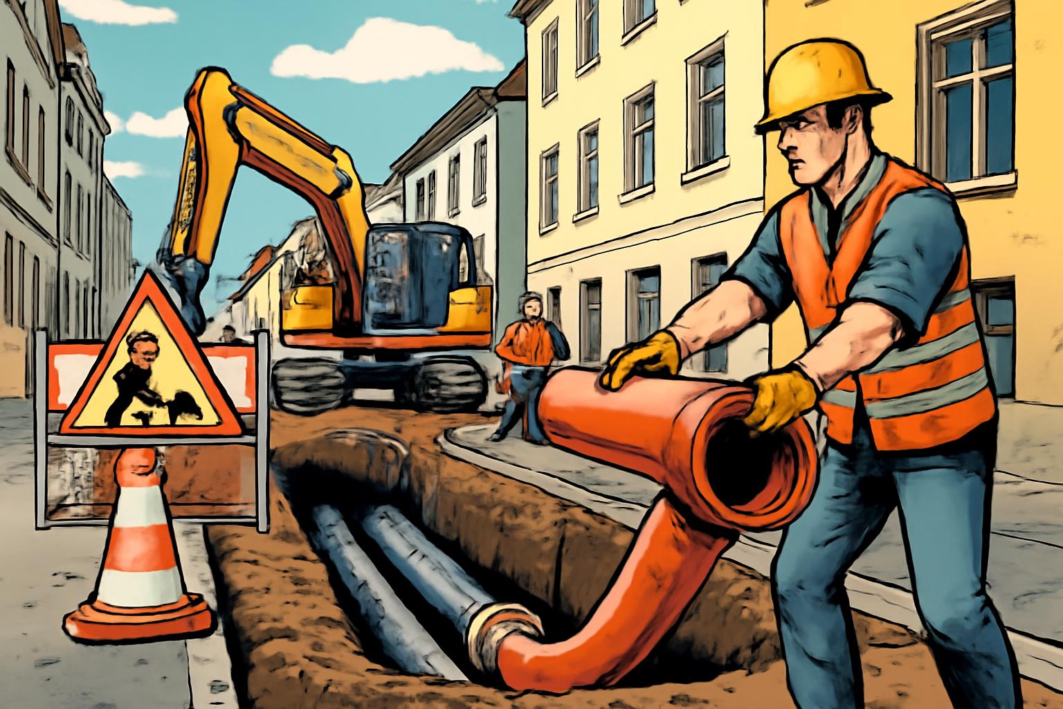 Beeinträchtigungen in Akademiestraße wegen Fernwärmeanschluss 🚧⚠️🛣️