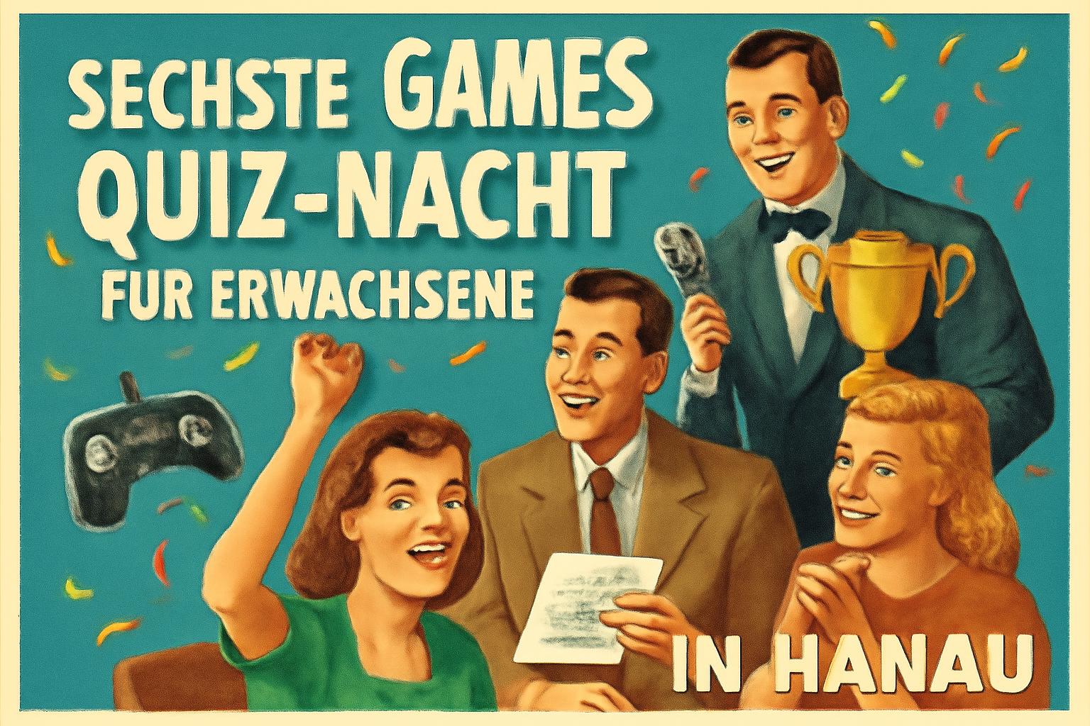 Sechste Games-Quiz-Nacht für Erwachsene in Hanau 🎮🏆🎉