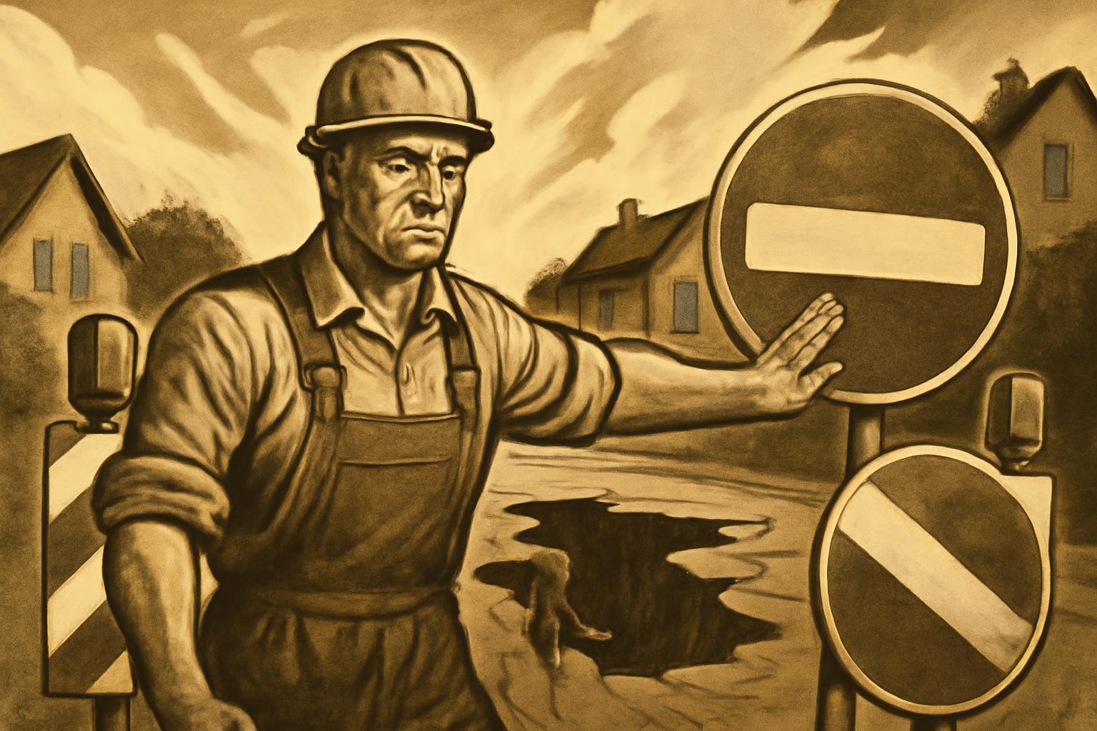 Mittelbuchen: Altkönigstraße wegen Straßeneinbruch voll gesperrt 🚧🛑