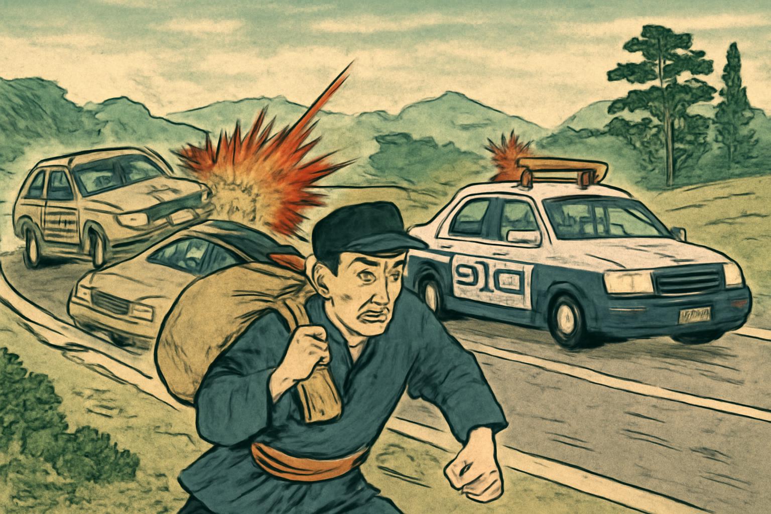 Mehrere Vorfälle in Südosthessen: Raser, Unfälle, Bankräuber gesucht 🚓🚨💥