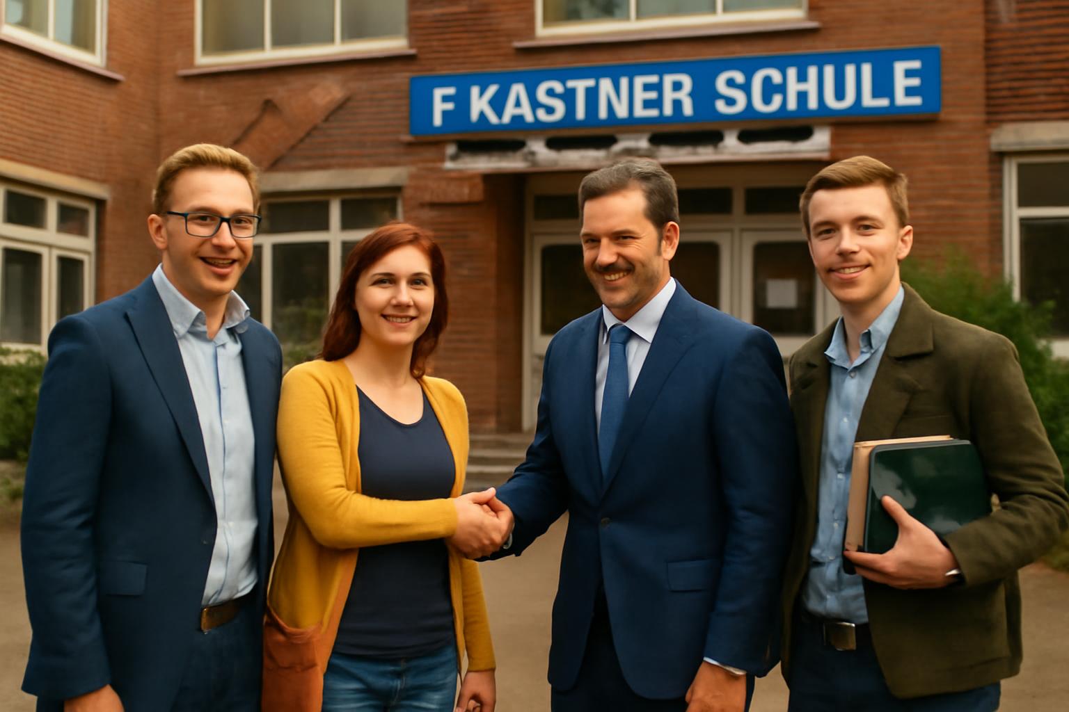 FDP Hanau besucht Erich Kästner-Schule: Ganztag, Vernetzung und Förderung 🏫🤝📚