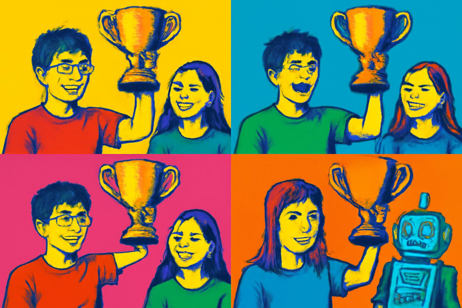 Hanauer Jugend forscht junior: Team Neuropong gewinnt Arbeitswelt 🎉🏆🤖