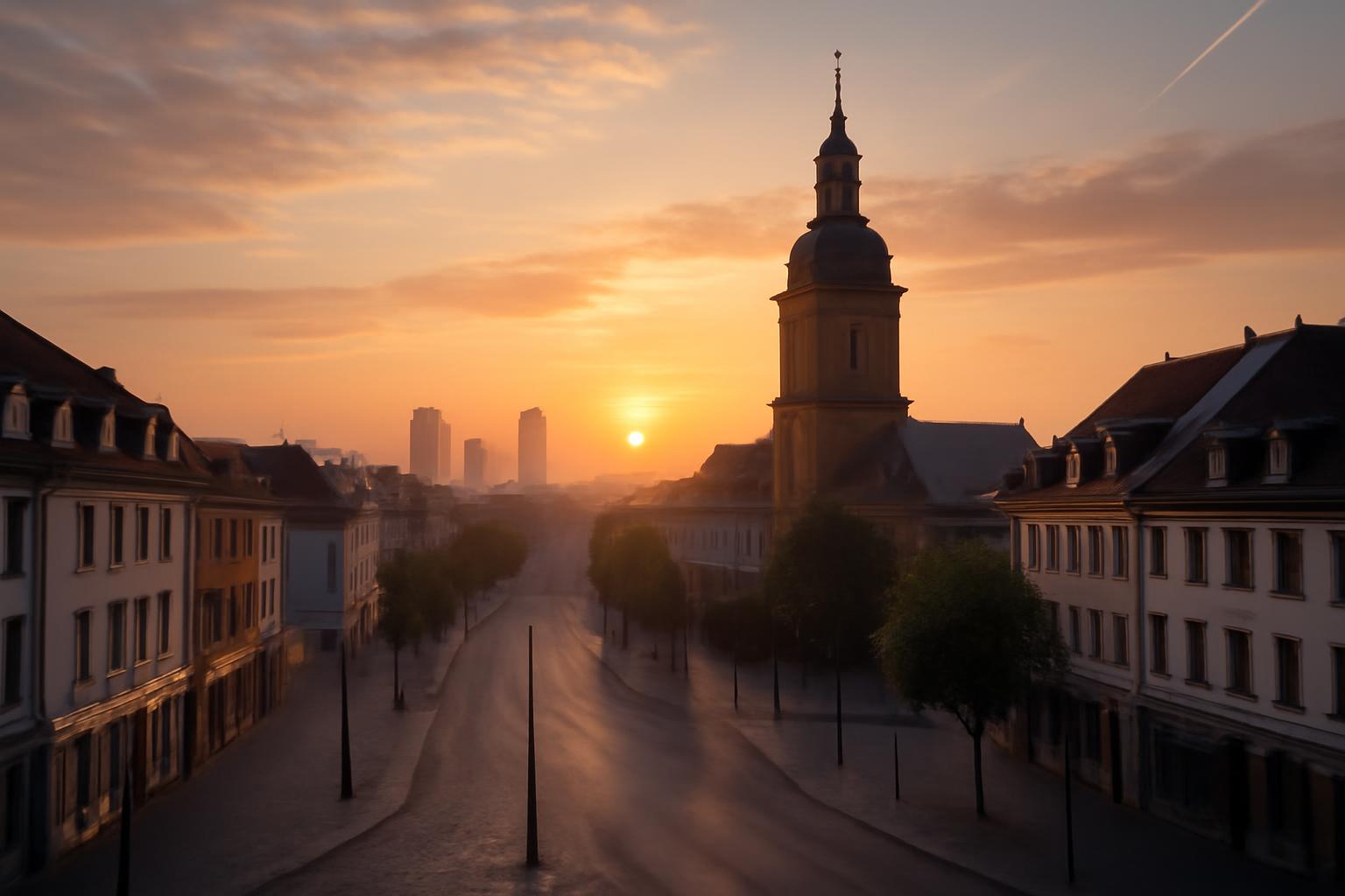 Frühmorgens in Hanau: Das Erwachen der Stadt 🌅🏙️✍️