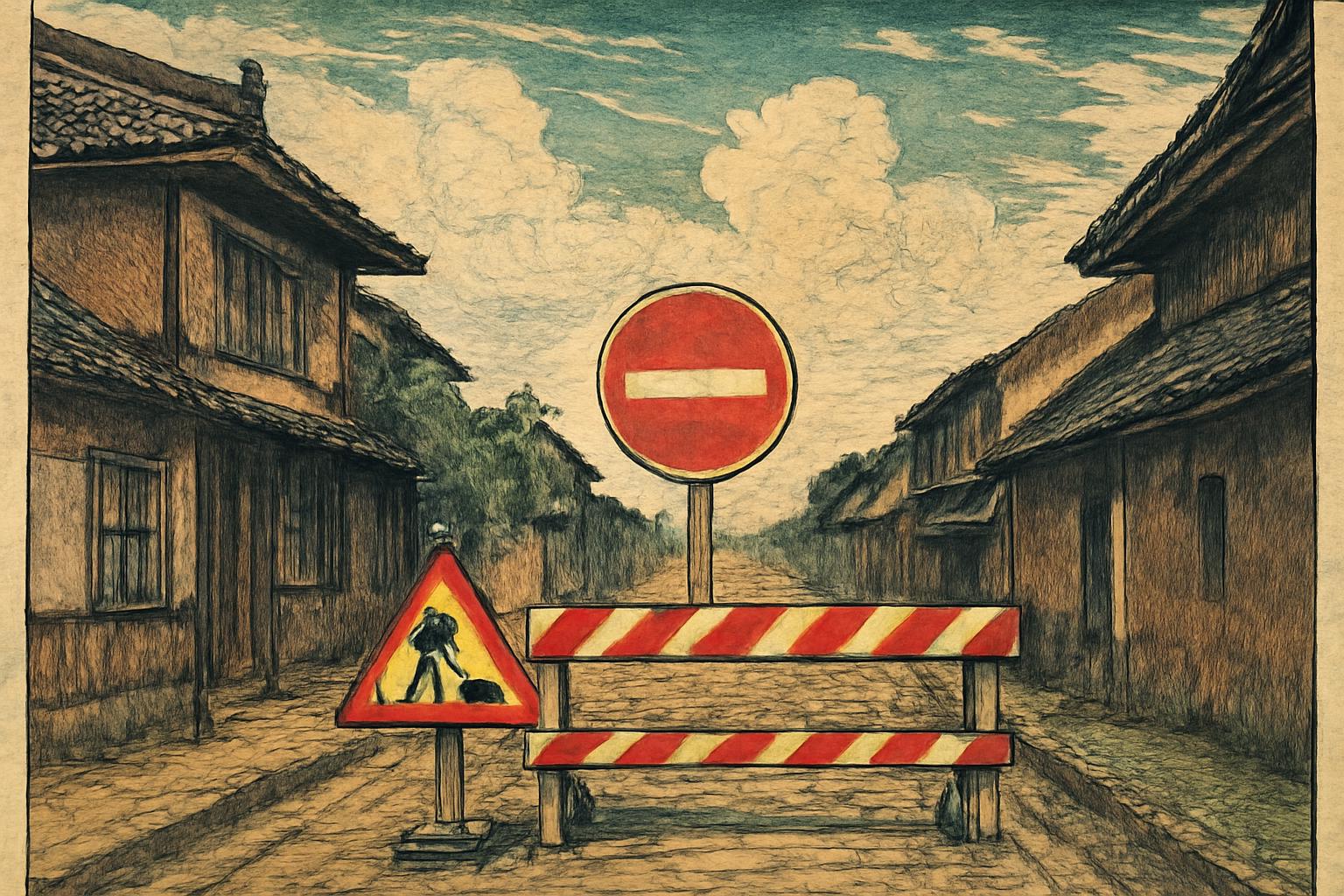 Alte Rathausstraße in Mittelbuchen bis 4. Dezember voll gesperrt 🚧⛔🛣️