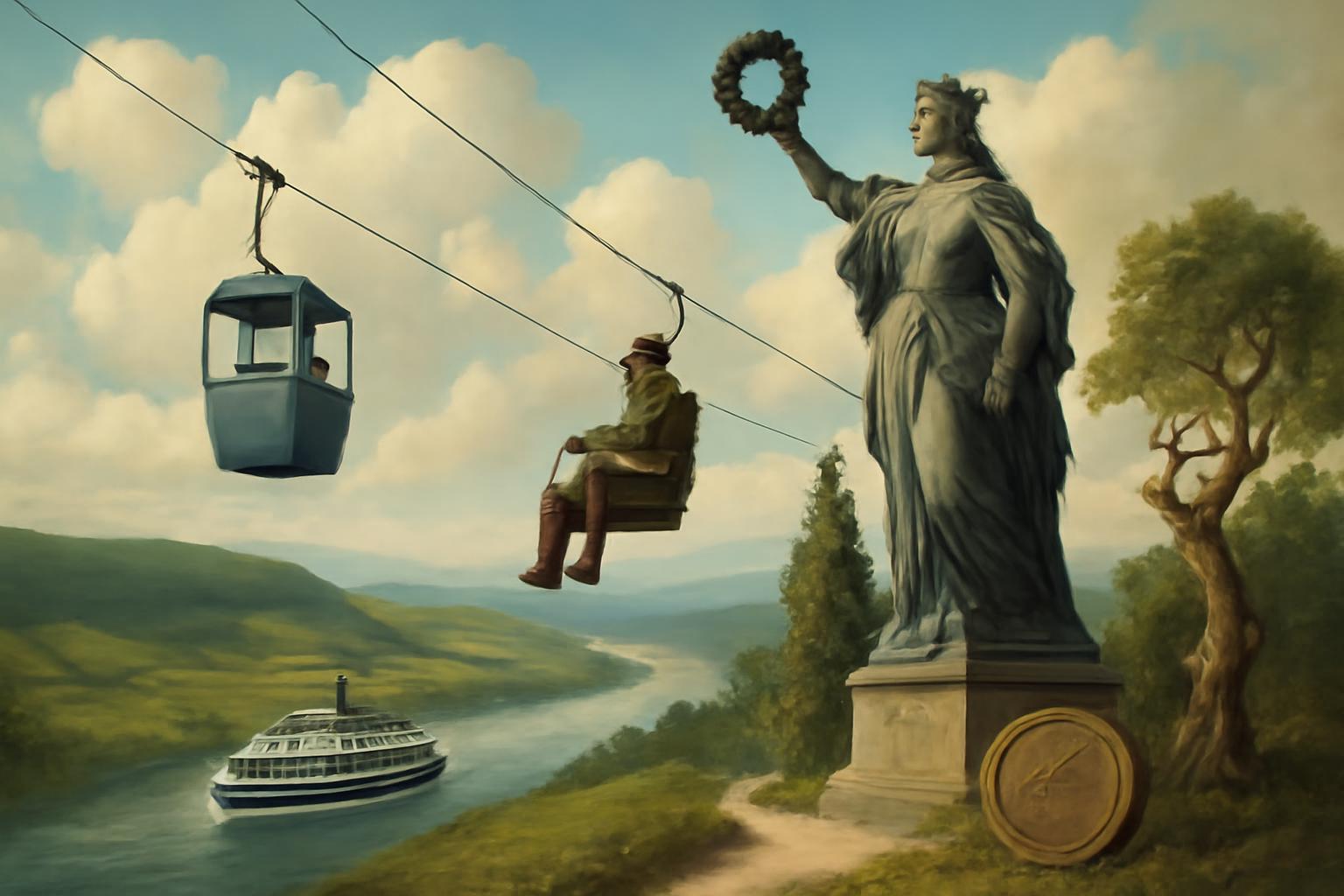 Tagesausflug nach Rüdesheim: Seilbahn- & Sesselliftfahrt, Niederwald-Wanderung & Bootsfahrt – 8. Okt, 25 € 🚡🥾🌳🚢💶