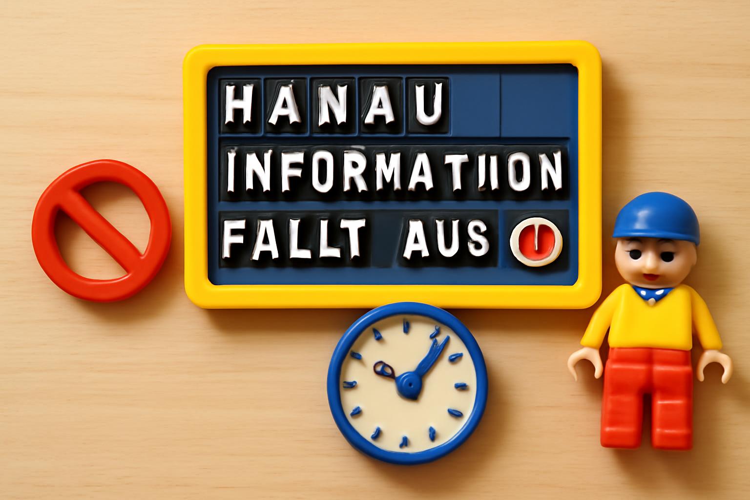 Hanauer Informationsanzeigen fallen aus; Prognosedaten fehlen 📵🕒