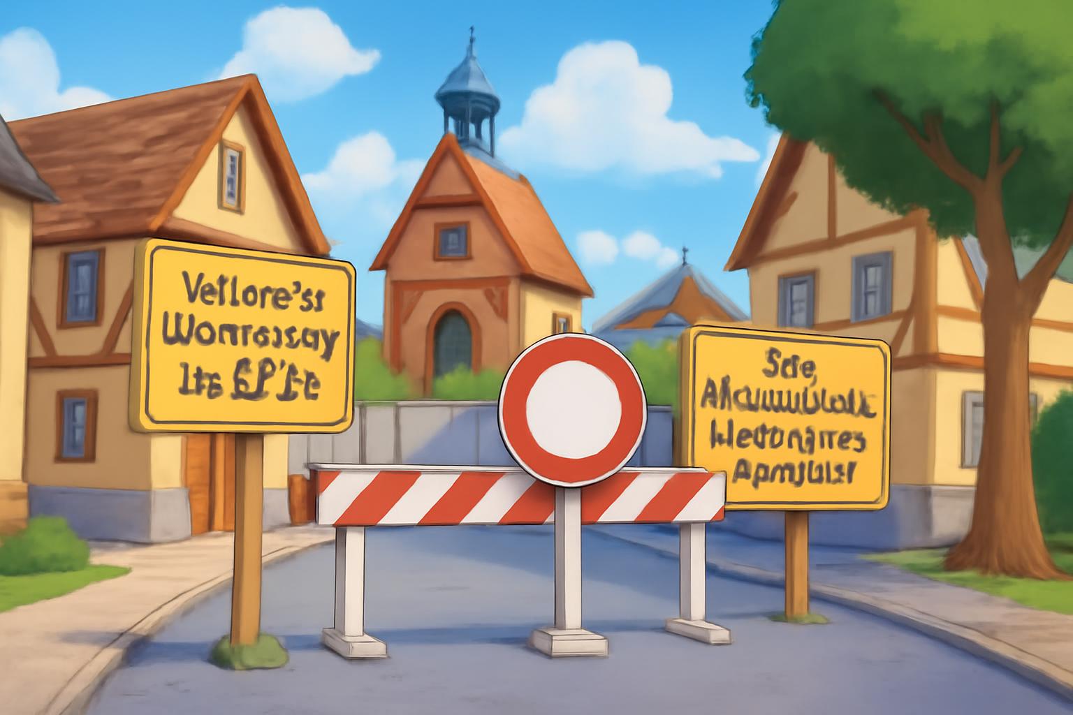 Verkehr in Mittelbuchen bis 30.04.: Alte Rathausstraße und Erbsengasse gesperrt 🚧🛑