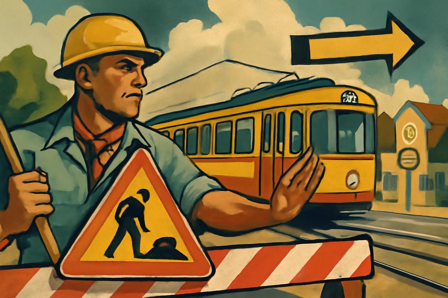 Alicestraße gesperrt: Linie 12 Umleitung über B45; Ersatzhaltestellen Pfaffenbrunnenstraße, Alicestraße (4/11) oder Bahnhof Steinheim 🚧🚋
