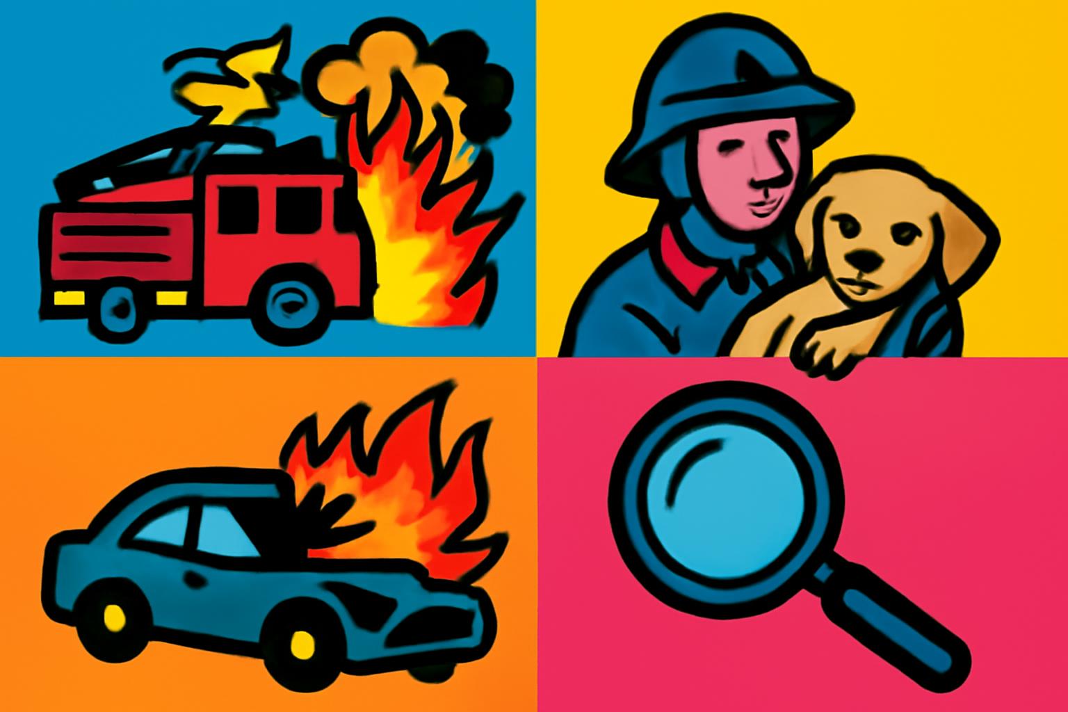Brände und Unfälle in Südosthessen: Hundewelpen gerettet, Zeugen gesucht 🚒🐶🔎