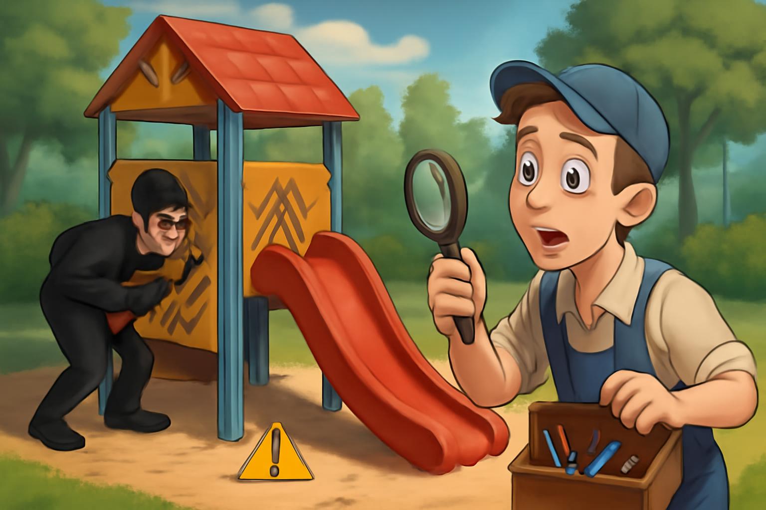 Hanau: Sachbeschädigung und Diebstahl am Spielgerät 🔎🧰⚠️