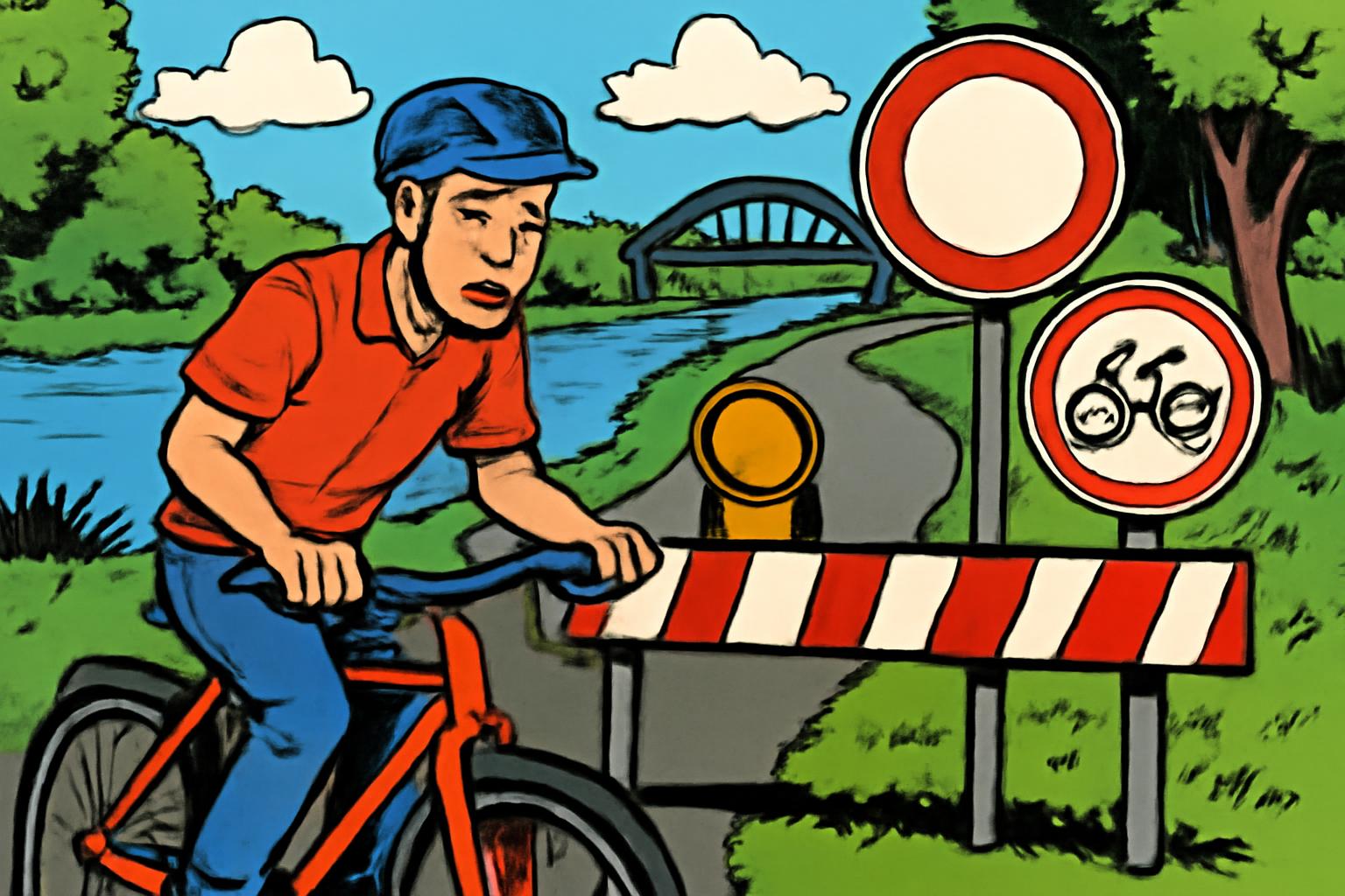 Sperrung des Main-Radwegs in Großauheim bis Juni 2027 🚧🚲