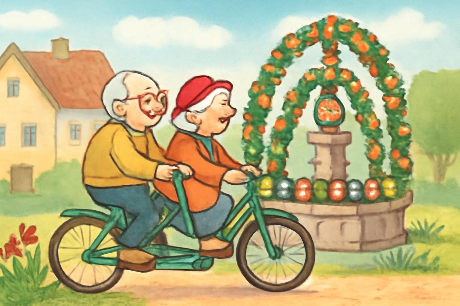 Kostenlose Senioren-Fahrradtour zu Osterbrunnen in Hanau 🚲🥚🌷