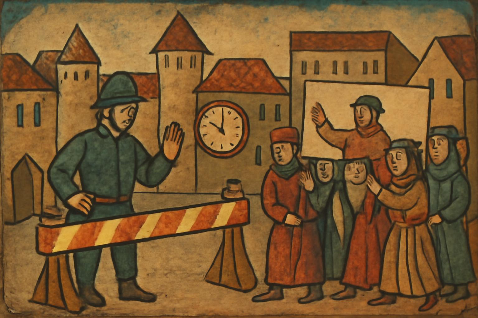 Sperrung Konrad-Adenauer-Straße wegen Kundgebung, 29. Januar 17:00-17:30 🚧👮‍♂️🕒