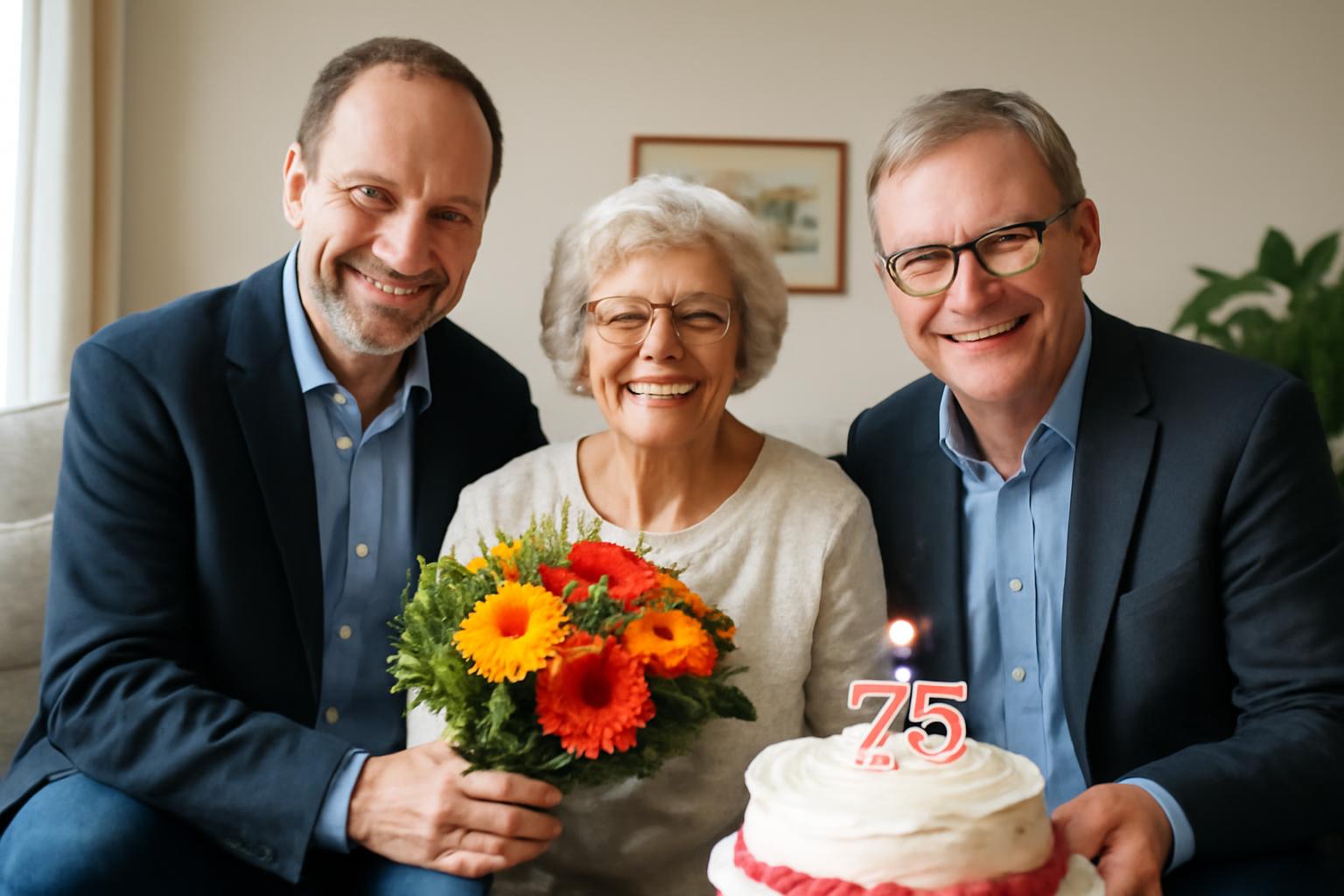 Kaminsky und Funck gratulieren Christa Breitkopf zum 75. Geburtstag 🎉🎂