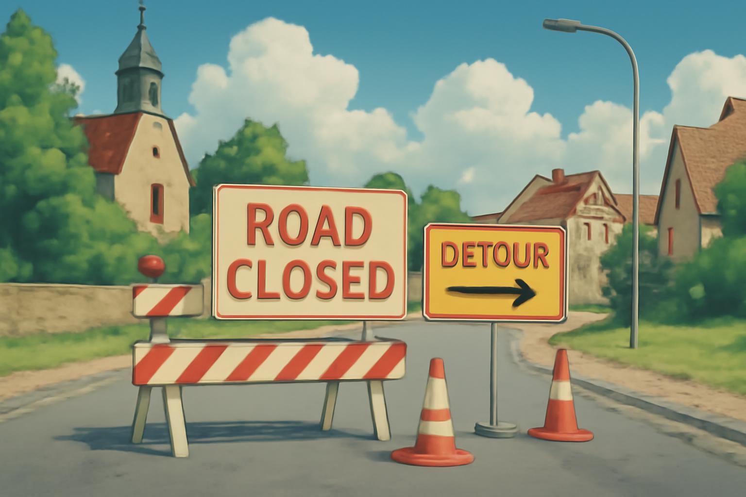 Hanau Steinheim: Straßensperrung bis 27. März, Umleitung ausgeschildert 🚧