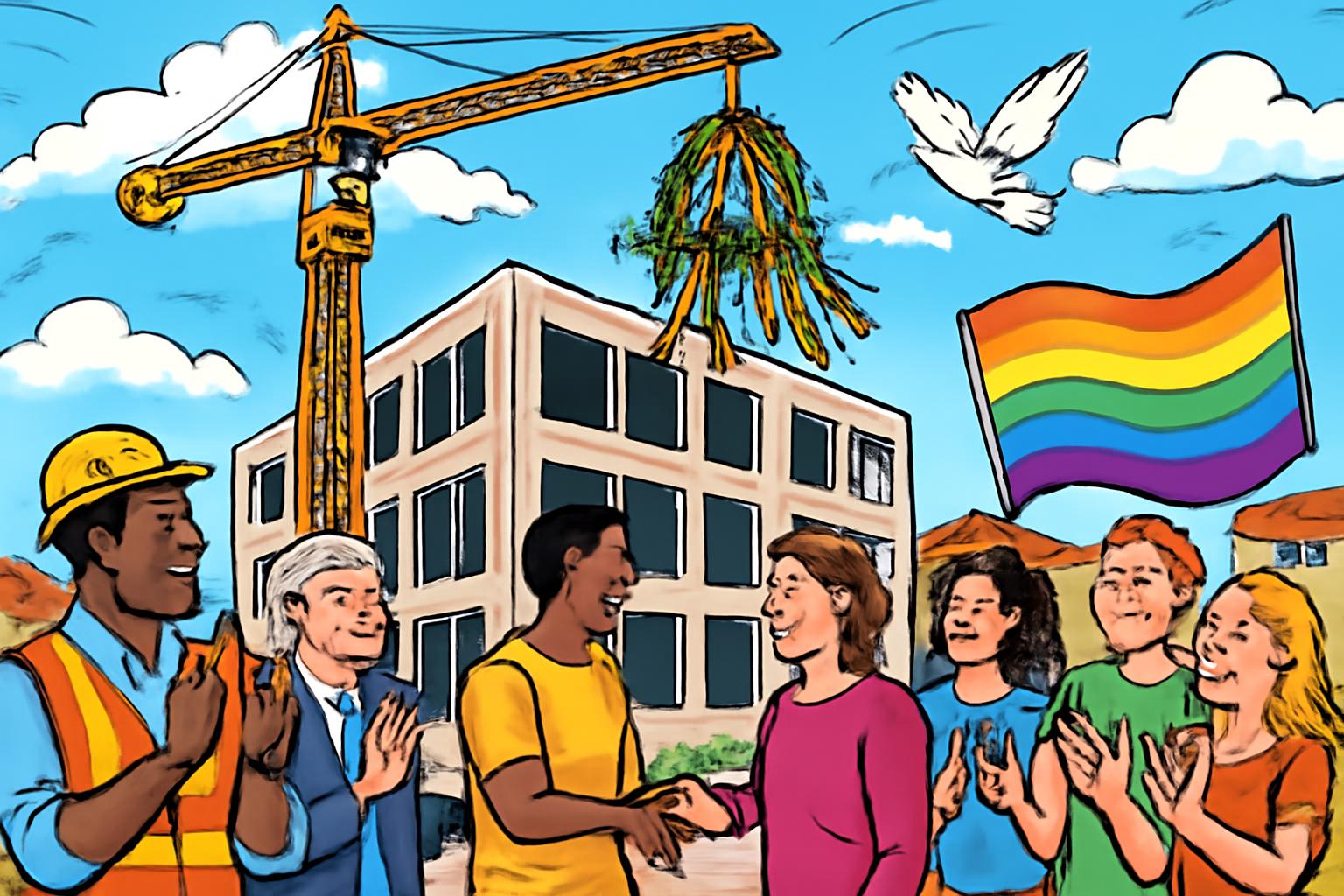 HDV Hanau: Richtfest feiert Vielfalt, Gemeinschaft und Bürgerbeteiligung 🏗️🕊️🤝🌈