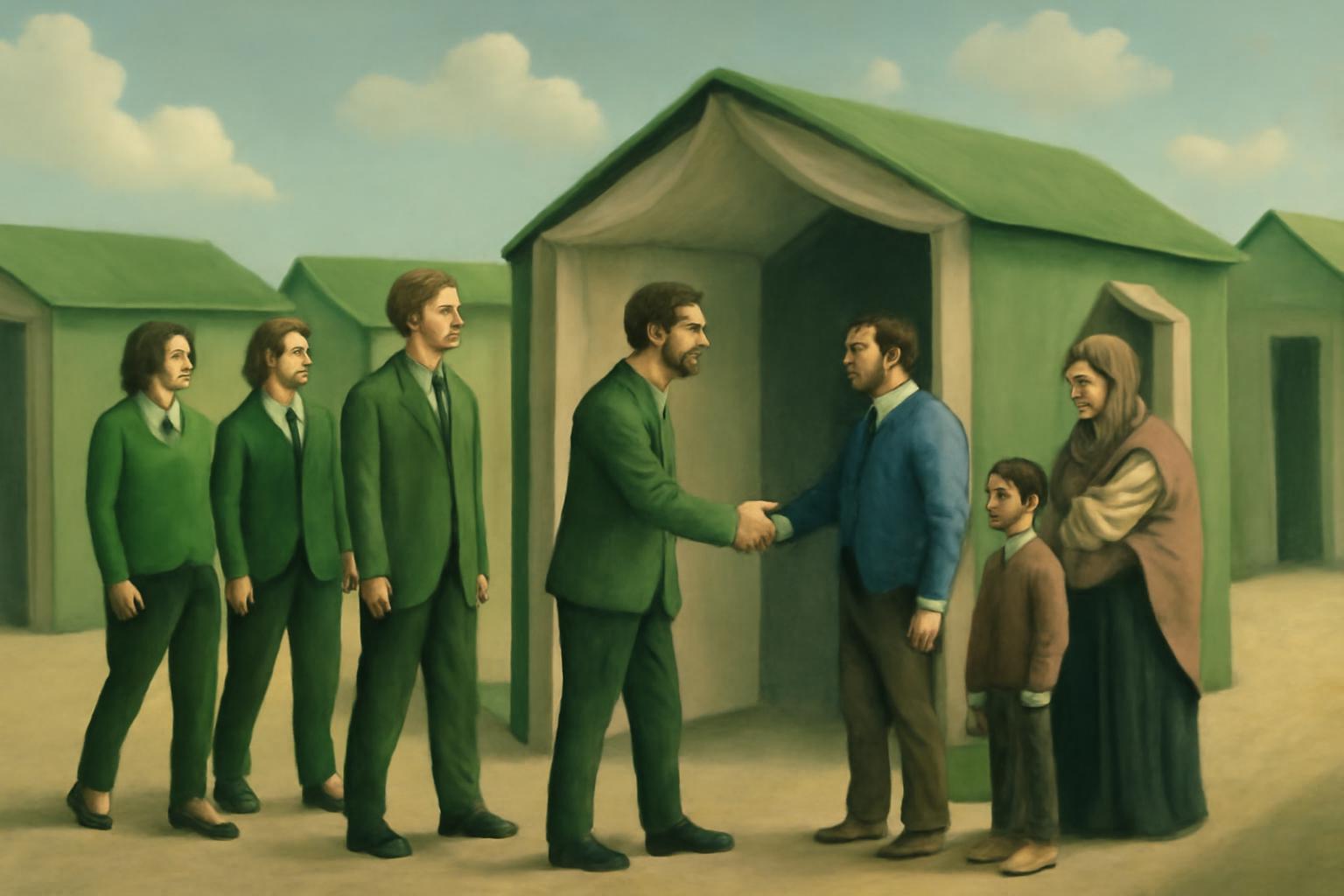 Grüne Politikerinnen und Politiker besuchen Hanauer Geflüchtetenunterkunft zum Menschenrechtstag 👥🤝