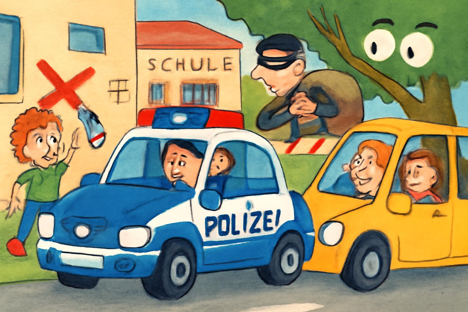 Polizei meldet Mehrfach-Vorfälle: Vandalismus, Diebstahl, Elterntaxis 🚨🚔👀
