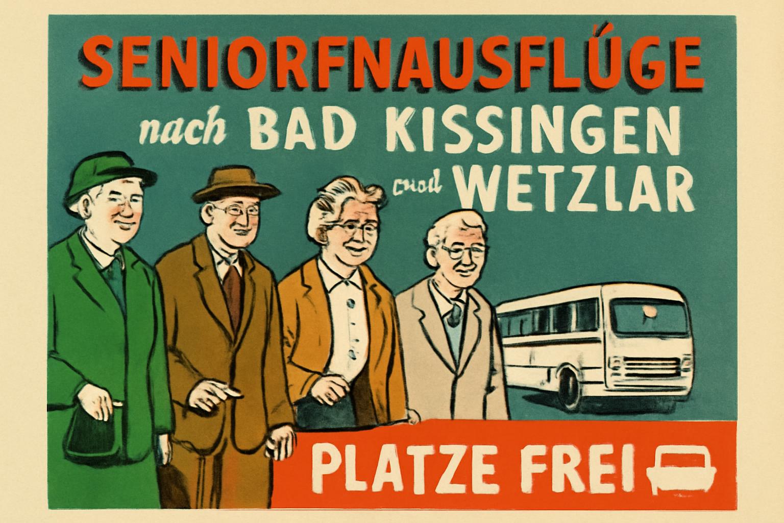 Seniorenausflüge nach Bad Kissingen und Wetzlar Plätze frei 🚌✨