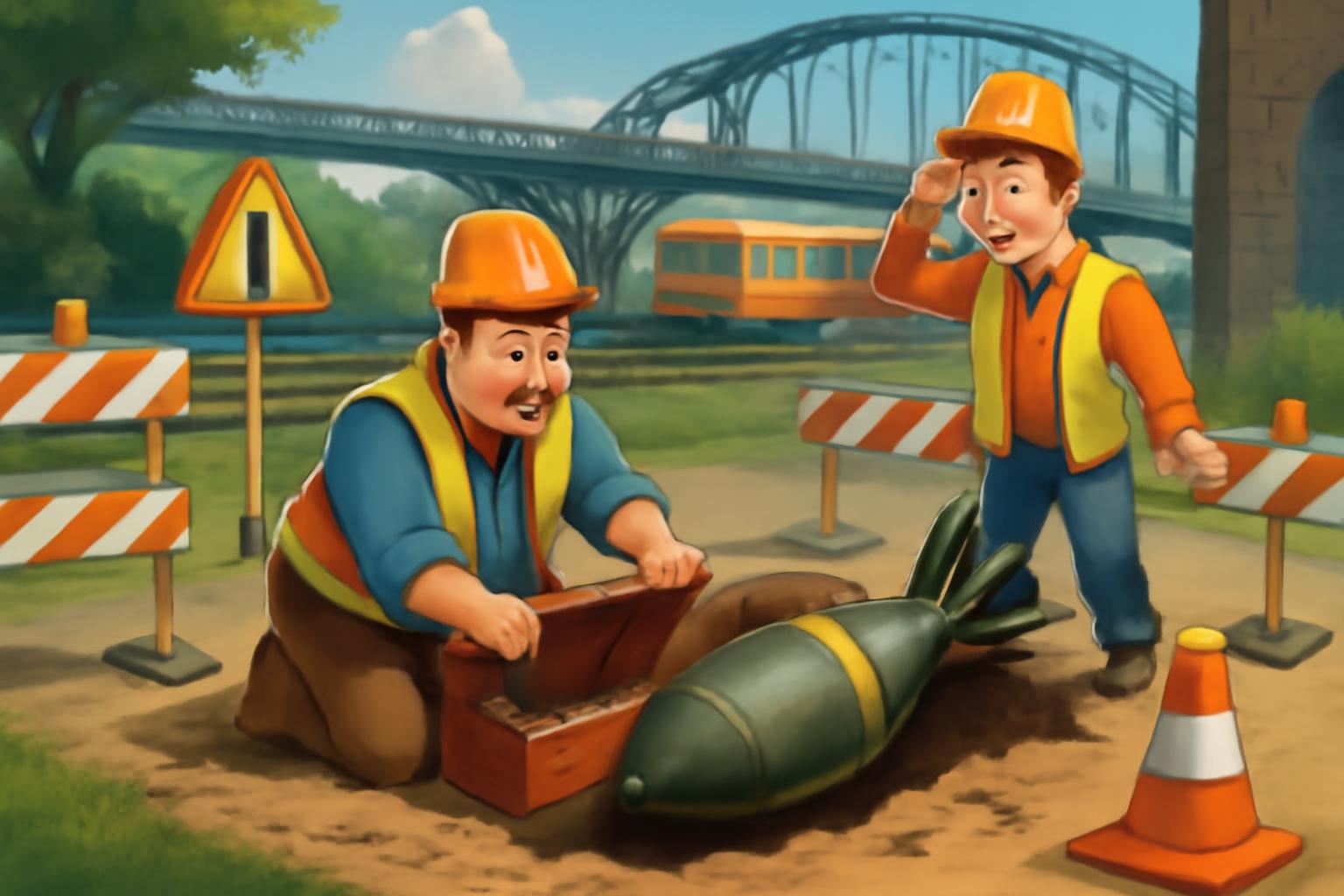 Kampfmittelverdachtspunkt bei Hanauer Hauptbahnhofbrücke geöffnet 🚧⚠️🧰