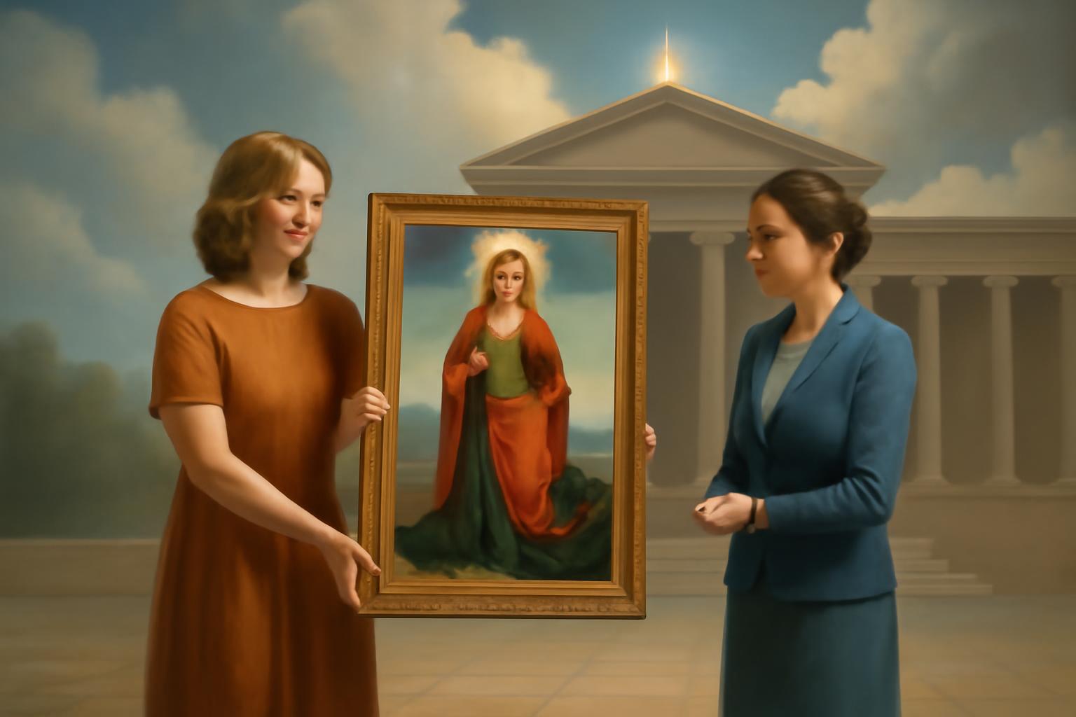 Zonta Hanau übergibt Westermayr-Gemälde Heilige Margarethe mit dem Drachen ans Städtische Museum 🖼️🏛️✨