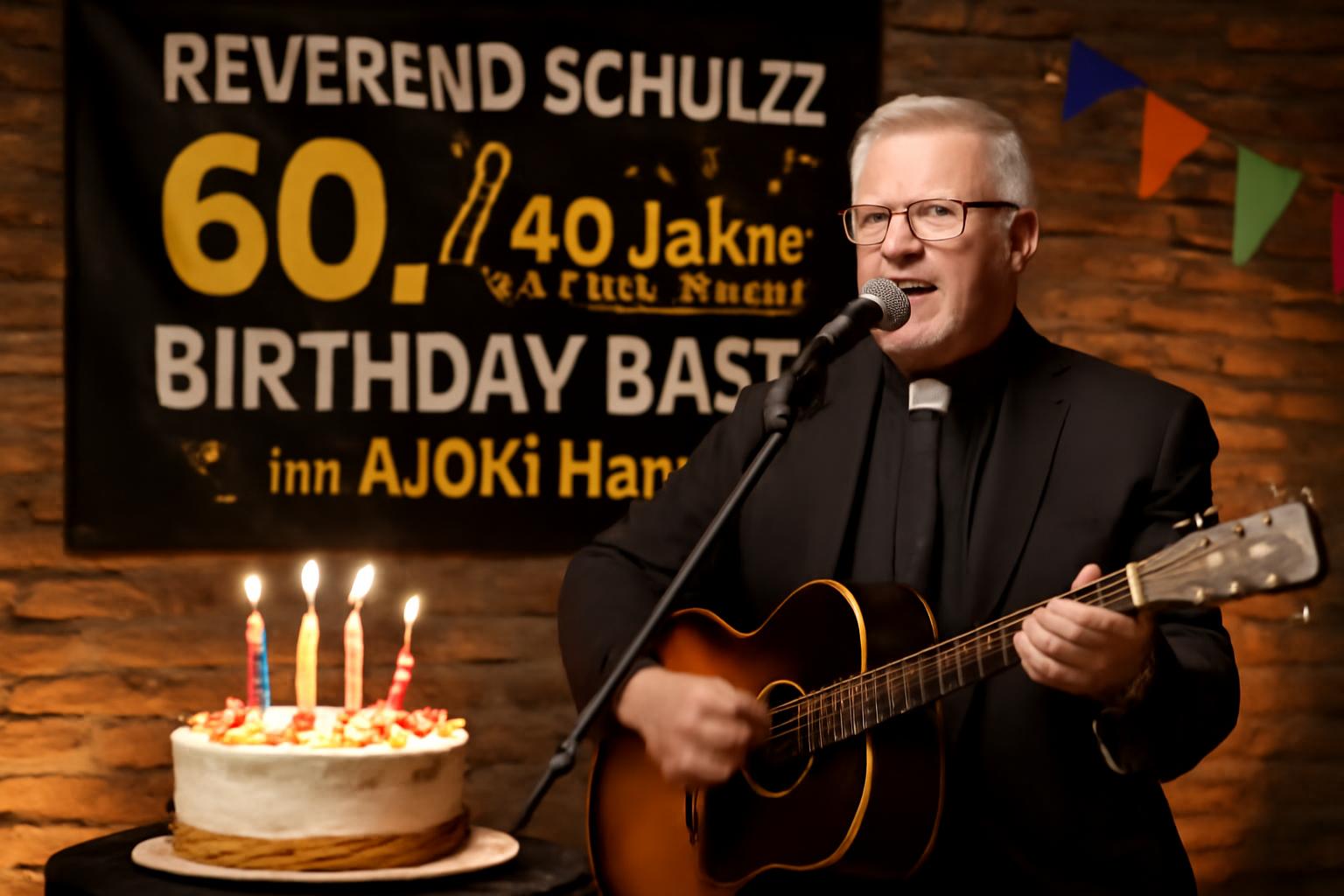 Reverend Schulzz feiert 60. Geburtstag & 40 Jahre Bühnenmusik – Birthday Bash im AJOKI Hanau 🎤🎸🎉🎂