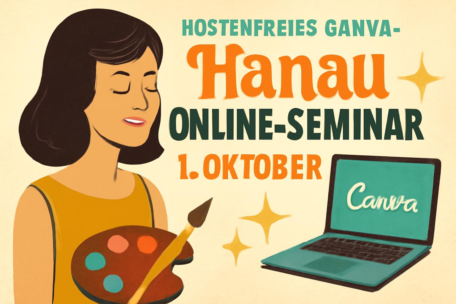 Kostenfreies Canva-Online-Seminar in Hanau am 1. Oktober 🎨💻✨