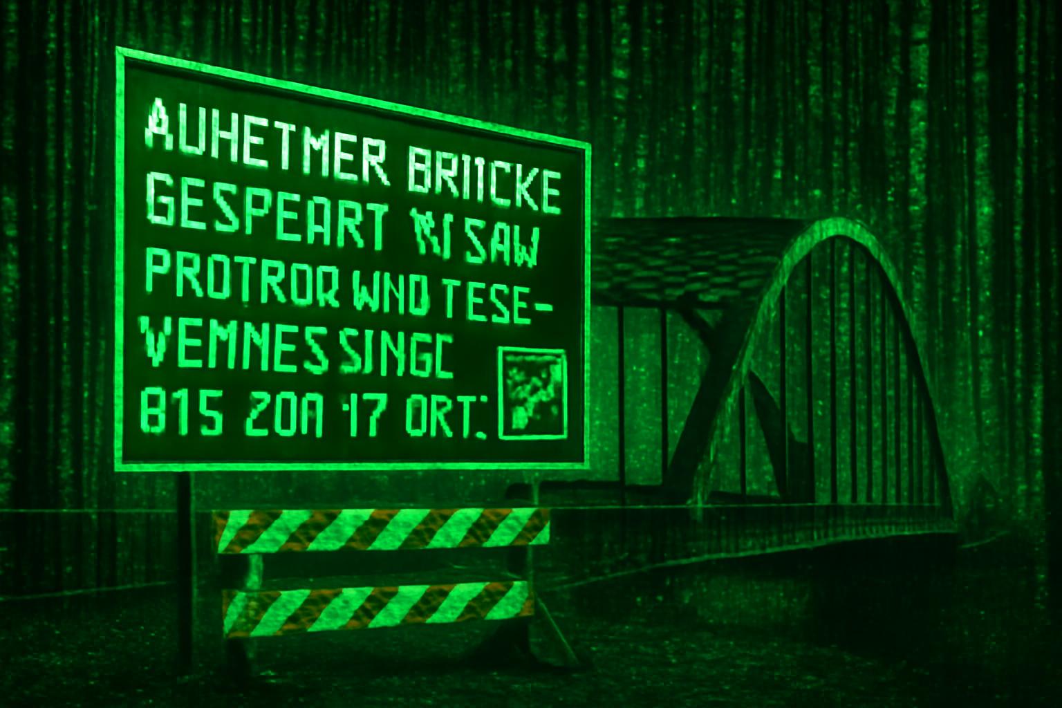 Auheimer Brücke gesperrt wegen Photogrammetrie-Vermessung bis zum 17. Okt. 🗺️🚧