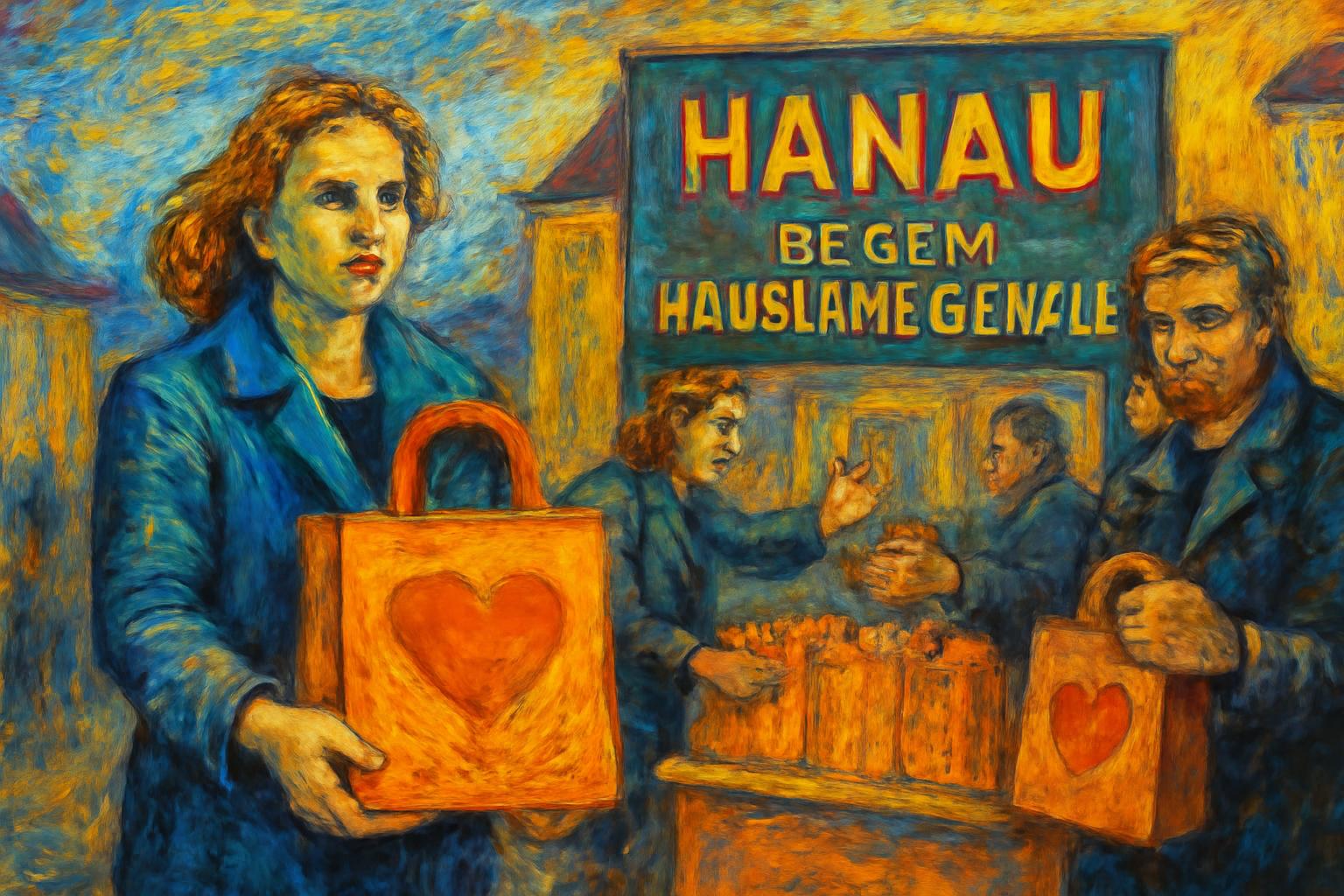 Hanau verteilt 300.000 Tüten gegen häusliche Gewalt 2025 🧡🟧