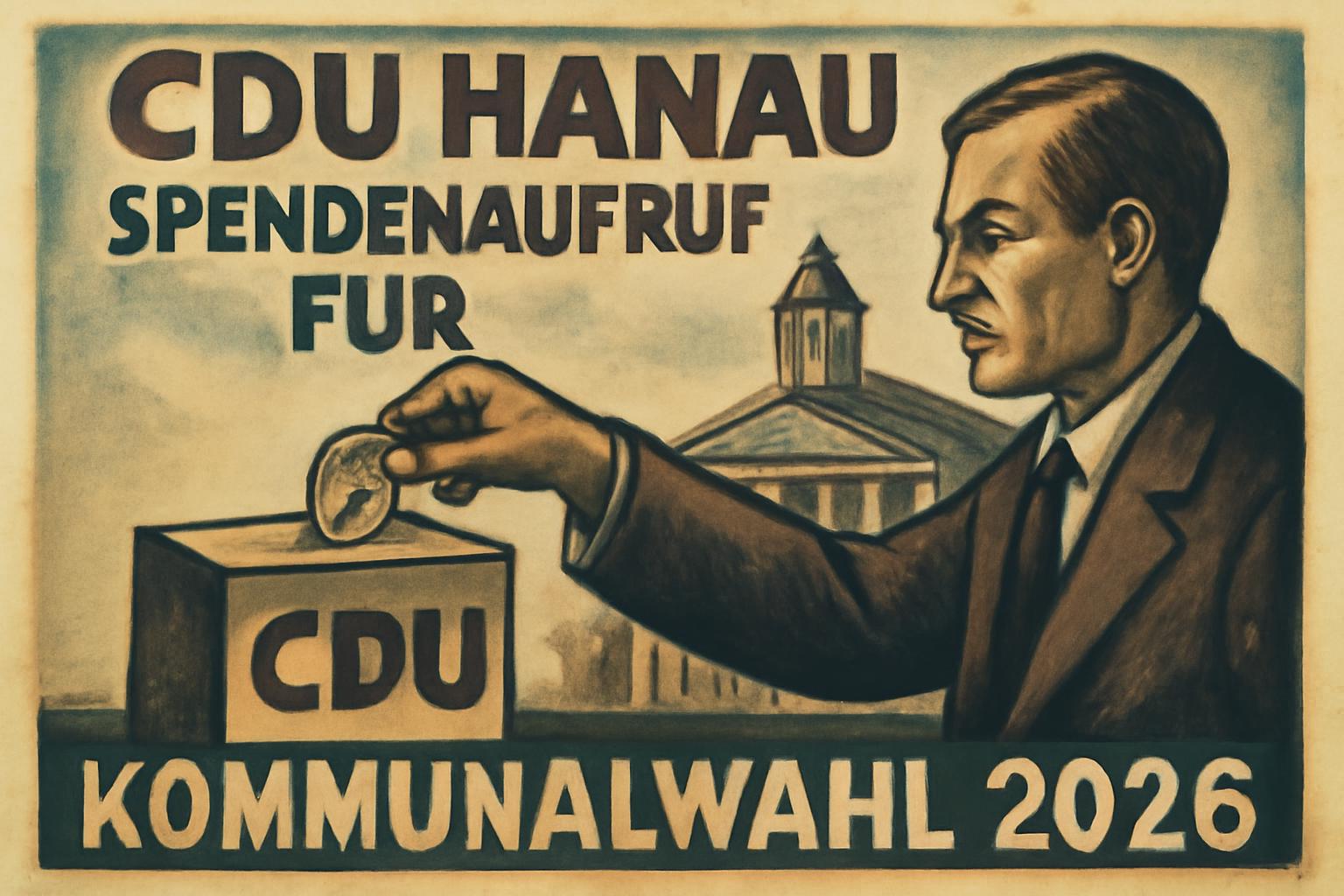 CDU Hanau: Spendenaufruf für Kommunalwahl 2026 💶🏛️